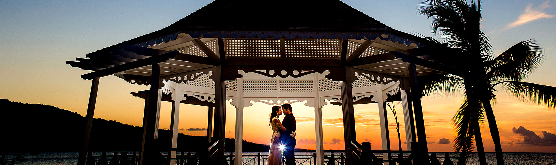 Sunset of a wedding in Jamaica Wedding in Jamaica