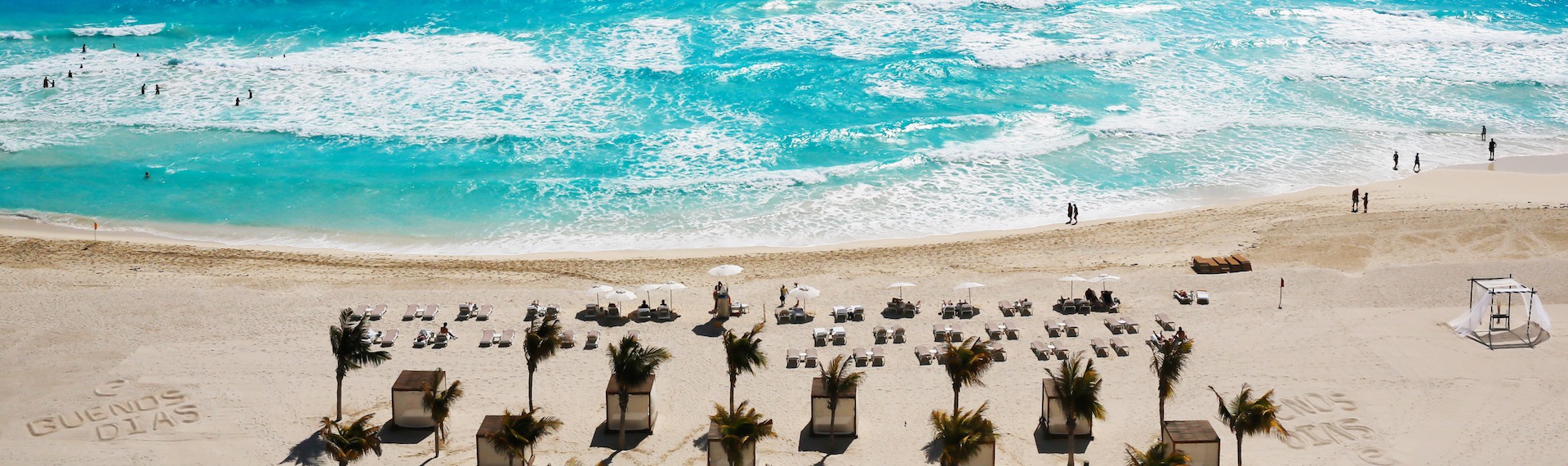 Air photograph of jamaican beautifull beaches