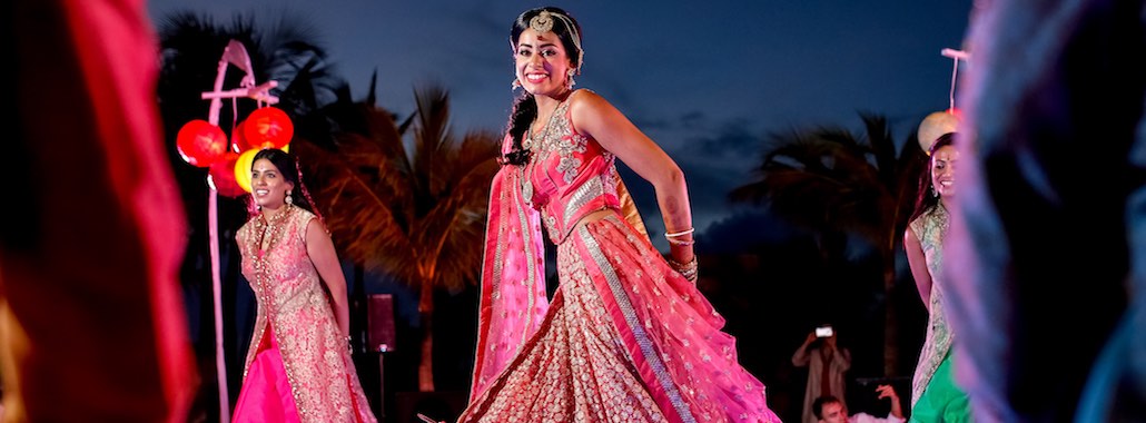 Celebration and typical dances in Indian wedding