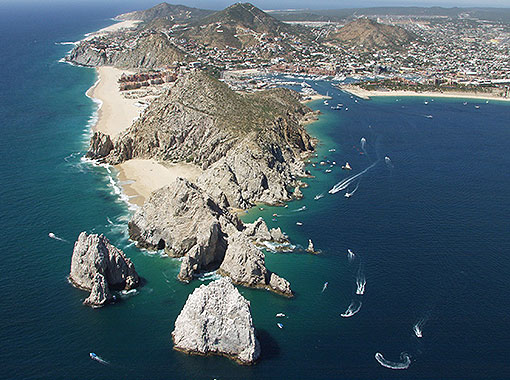 Air photograph of Los Cabos during Fishing Contest Fishing contest in Los Cabos