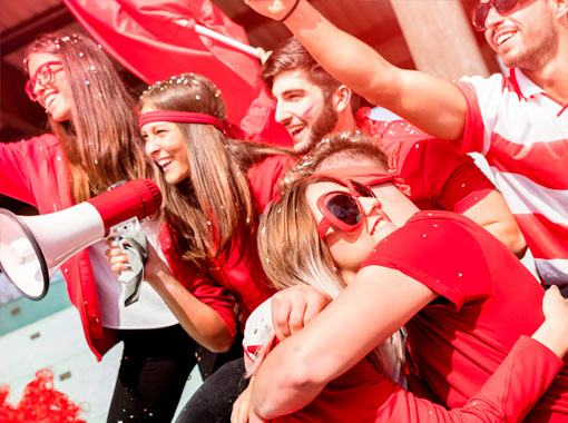 Choruses of joy for the most important football event on the planet